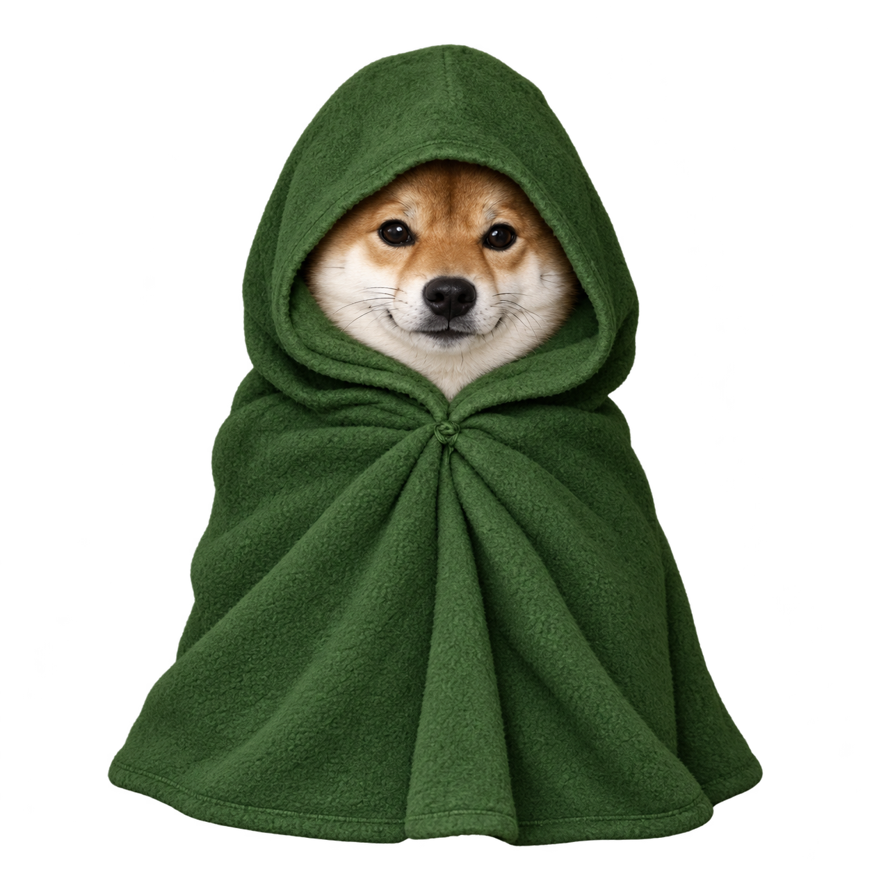 Hooddog in a green hood
